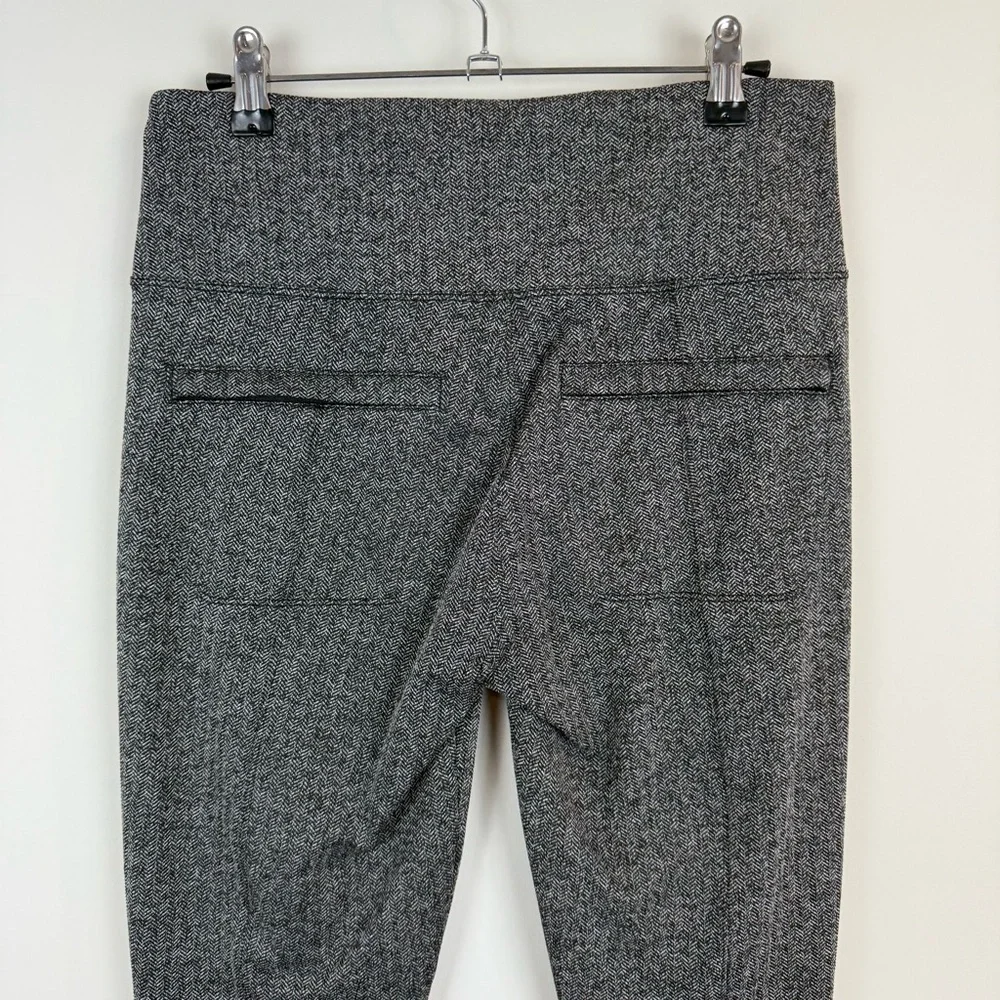 Athleta Delancey Herringbone Tight Black White Sz Medium